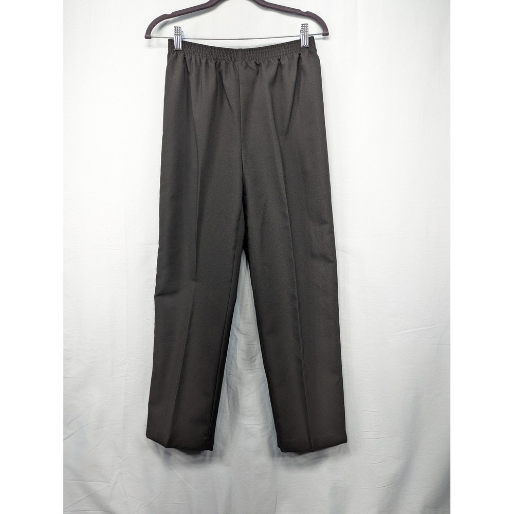 Monterey Canyon Petite Brown Polyester Elastic‎ Waist Pants Women's 4P